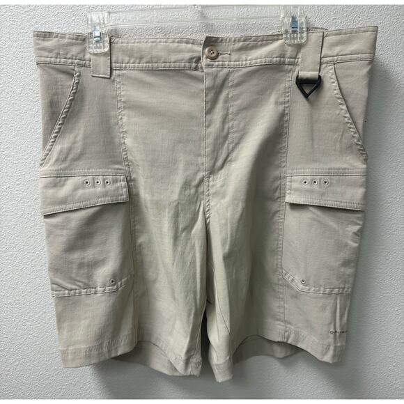 Columbia PFG Men’s Large Fishing Shorts 8” Inseam Partial‎ Elastic Waist - Picture 1 of 9
